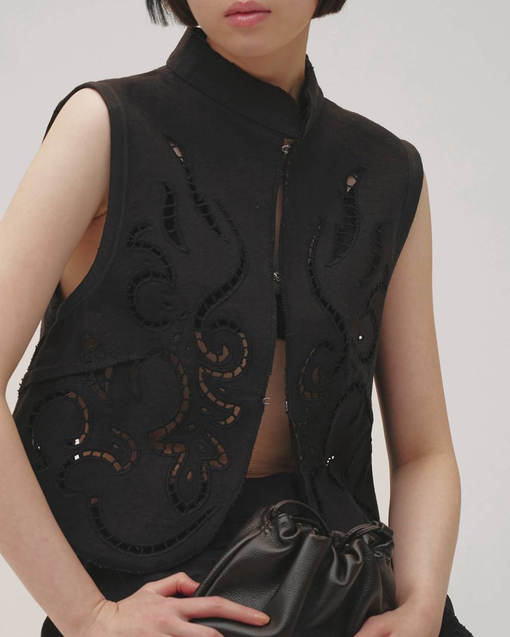 Cut Lace Twill Vest Cut Lace Twill Vest,カットレースツイルベスト,12610430,レースベスト,ベスト,トップ,ノースリーブ,セットアップ,todayful,トゥデイフル,lifes,吉田怜香,26aw