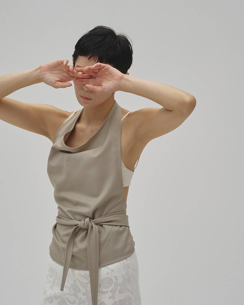 Halterneck Wrap Tops Halterneck Wrap Tops,ヘンリーネックラップトップス,12610433,ヘンリーネック,トップス,ラップトップ,todayful,トゥデイフル,lifes,吉田怜香,26aw