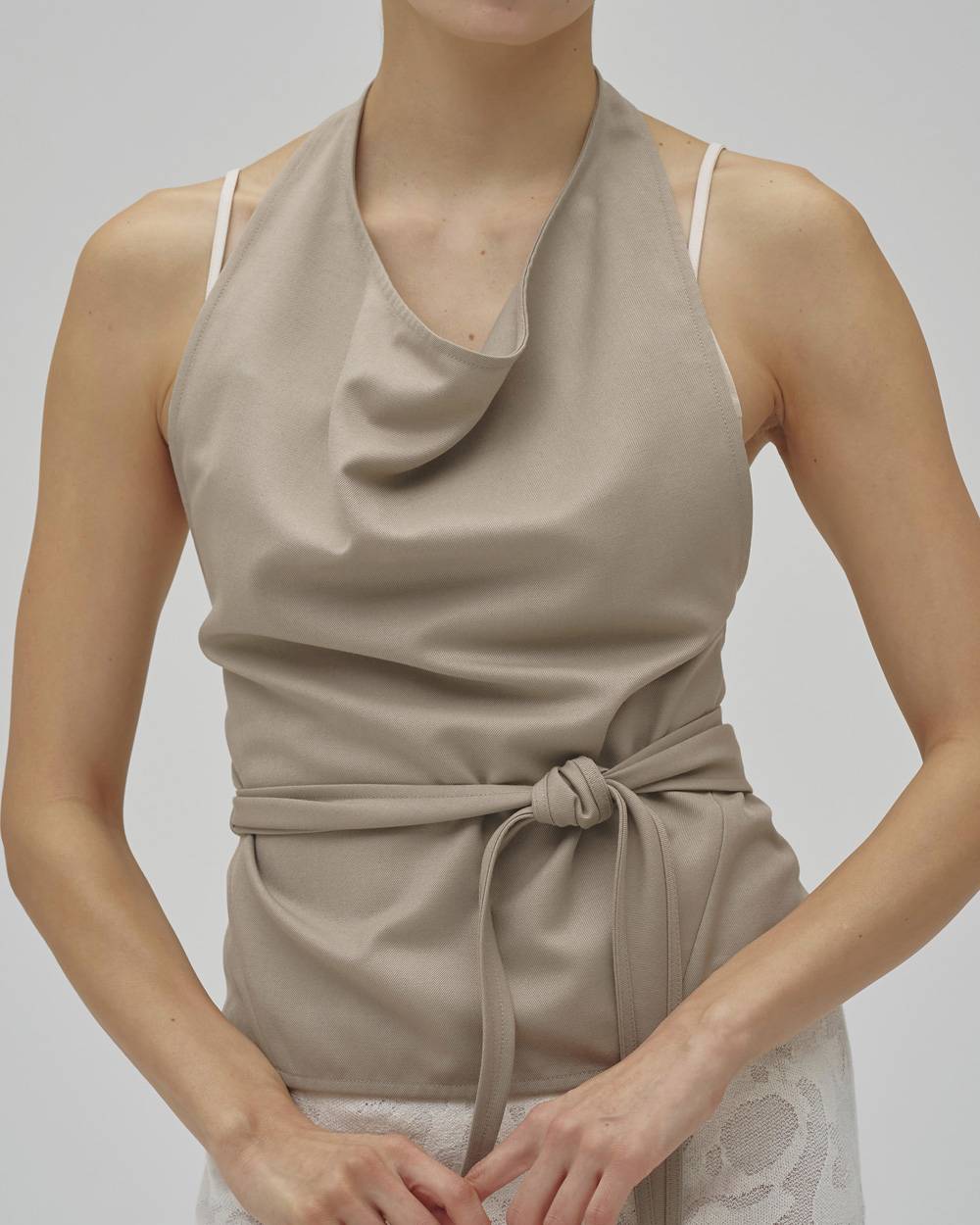 Halterneck Wrap Tops Halterneck Wrap Tops,ヘンリーネックラップトップス,12610433,ヘンリーネック,トップス,ラップトップ,todayful,トゥデイフル,lifes,吉田怜香,26aw