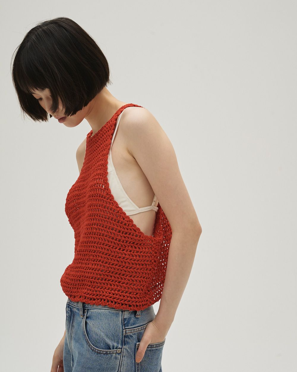 Scallop Knit Tanktop Scallop Knit Tanktop,スカロップニットタンクトップ,12610505,スカロップタンクトップ,ニットタンクトップ,タンクトップ,トップス,todayful,トゥデイフル,lifes,吉田怜香,26ss