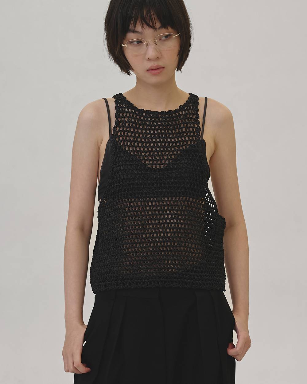 Scallop Knit Tanktop Scallop Knit Tanktop,スカロップニットタンクトップ,12610505,スカロップタンクトップ,ニットタンクトップ,タンクトップ,トップス,todayful,トゥデイフル,lifes,吉田怜香,26ss
