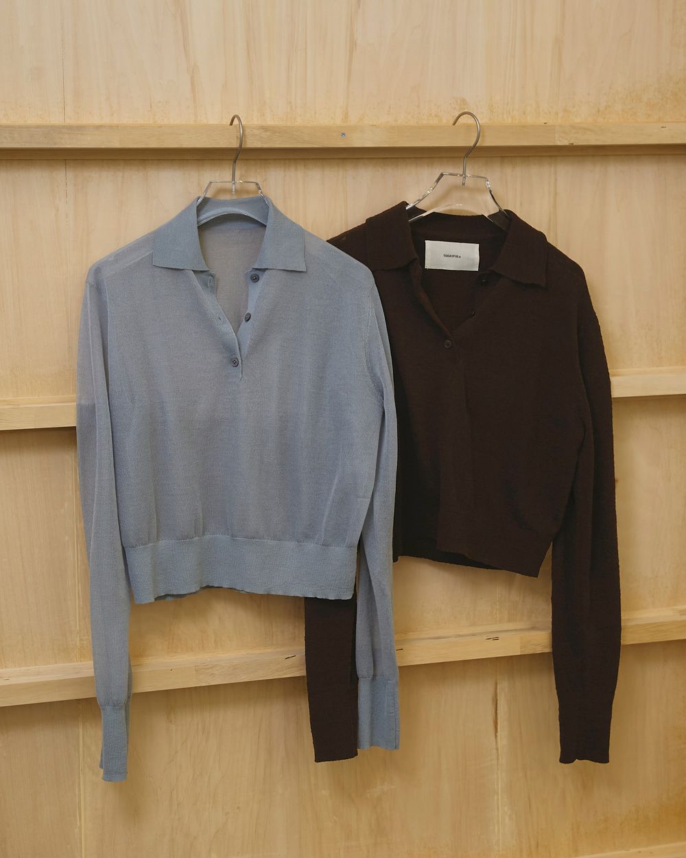 Layered  Polo Knit Layered  Polo Knit,レイヤードポロニット,12610508,レイヤードトップ,レイヤードニット,ニットトップス,ポロニット,todayful,トゥデイフル,lifes,吉田怜香,26ss