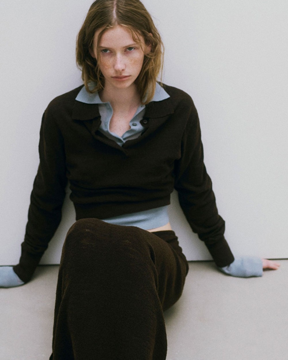 Layered  Polo Knit Layered  Polo Knit,レイヤードポロニット,12610508,レイヤードトップ,レイヤードニット,ニットトップス,ポロニット,todayful,トゥデイフル,lifes,吉田怜香,26ss