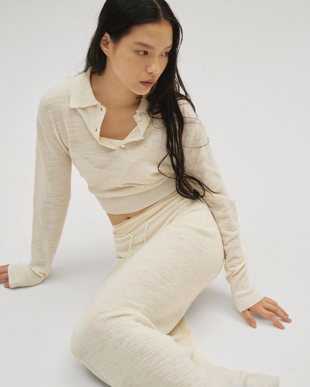 Layered  Polo Knit Layered  Polo Knit,レイヤードポロニット,12610508,レイヤードトップ,レイヤードニット,ニットトップス,ポロニット,todayful,トゥデイフル,lifes,吉田怜香,26ss