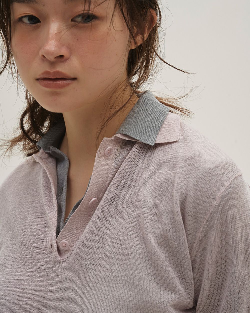 Layered  Polo Knit Layered  Polo Knit,レイヤードポロニット,12610508,レイヤードトップ,レイヤードニット,ニットトップス,ポロニット,todayful,トゥデイフル,lifes,吉田怜香,26ss