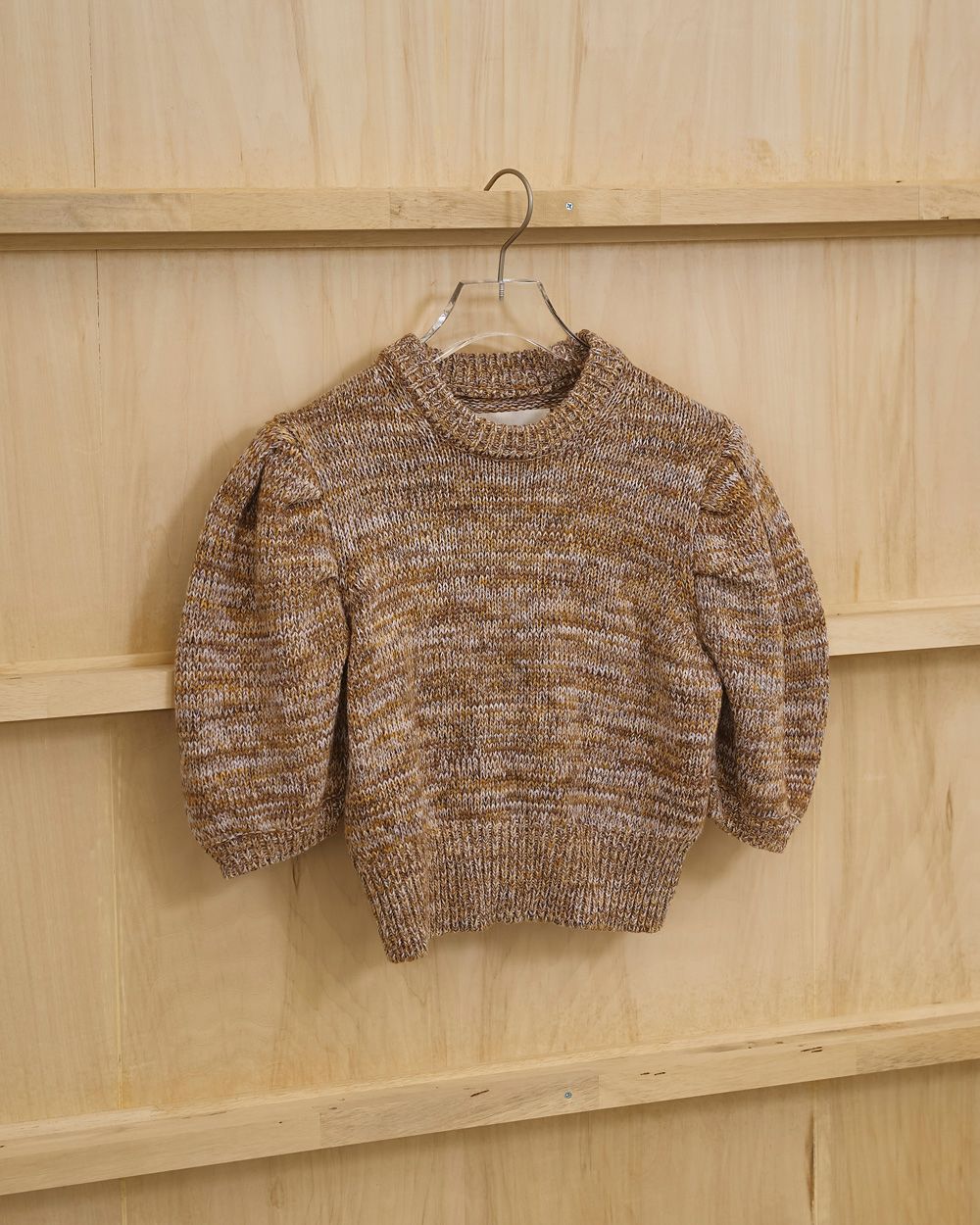 Puffsleeve Mix Knit Puffsleeve Mix Knit,パフスリーブミックスニット,12610509,パフスリーブニット,ミックスニット,ニット,ニットトップス,todayful,トゥデイフル,lifes,吉田怜香,26ss
