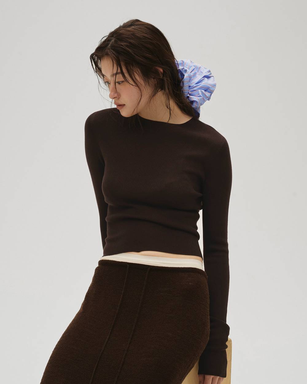 Compact Smooth Knit Compact Smooth Knit,コンパクトスムースニット,12610510,ニット,コンパクトニット,スムースニット,トップス,todayful,トゥデイフル,lifes,ライフズ,26ss,吉田怜香