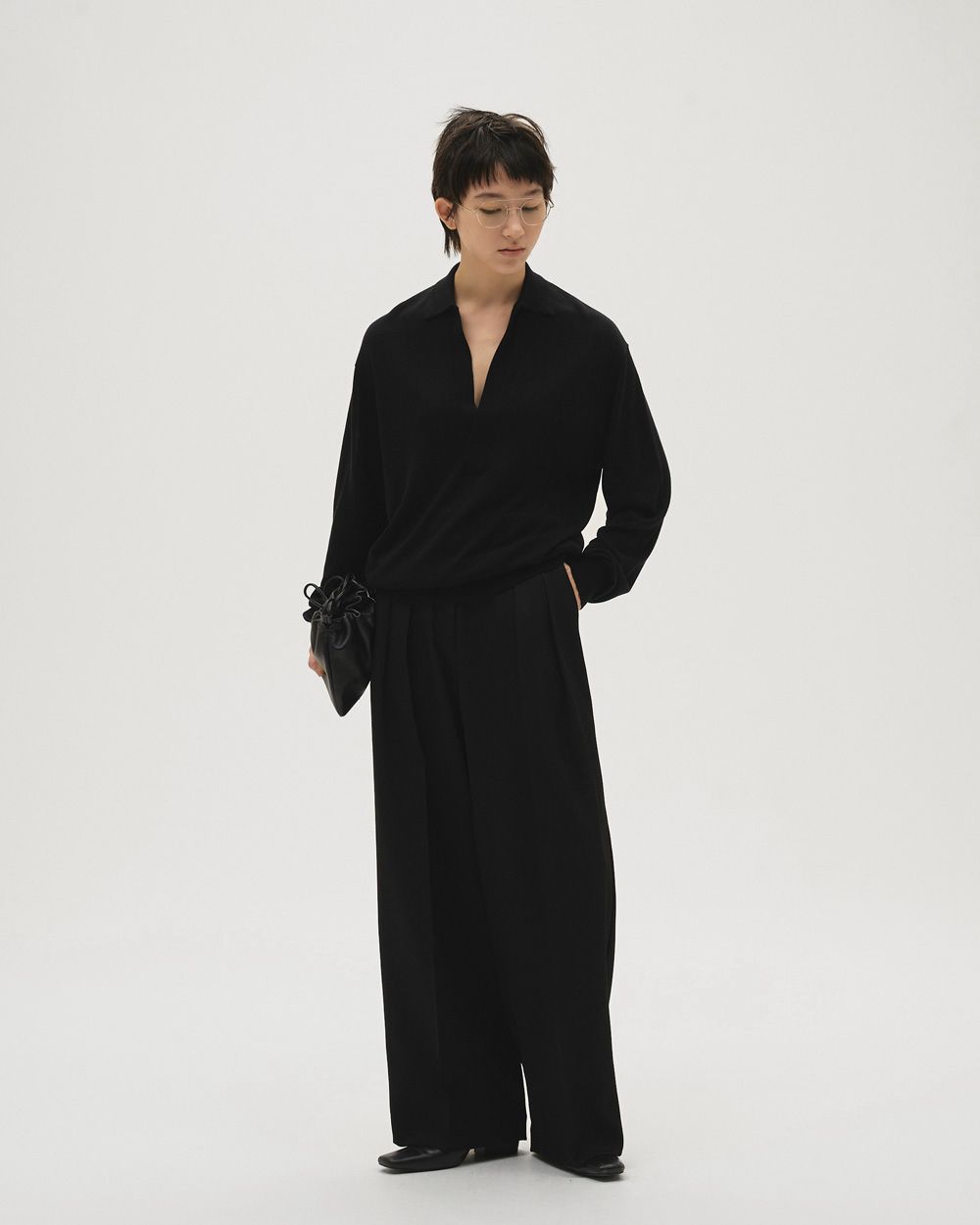 Silky Skipper Knit Silky Skipper Knit,シルキースキッパーニット,12610511,シルキーニット,スキッパーニット,ニットトップス,トップス,ニット,todayful,トゥデイフル,lifes,吉田怜香,26ss