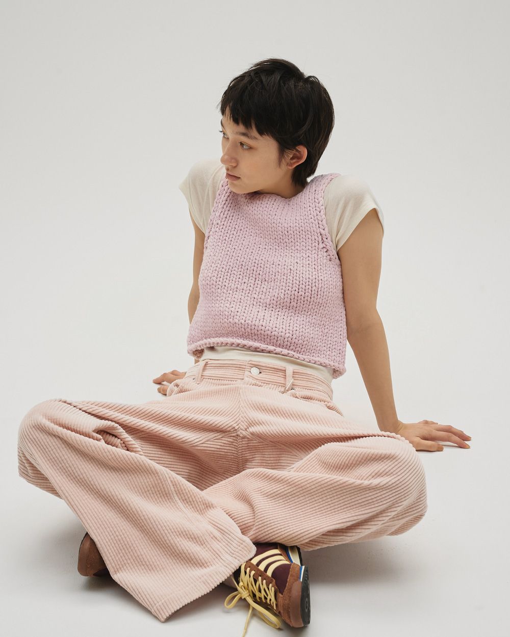 Hand Knit Vest Hand Knit Vest,ハンドニットベスト,12610512,ニットベスト,ハンドニット,ベスト,ニット,トップス,todayful,トゥデイフル,lifes,吉田怜香,26ss