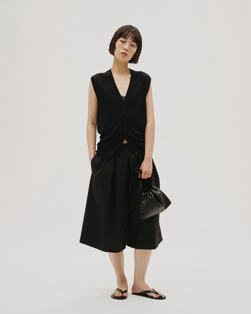 Tencelsilk Knit Vest Tencelsilk Knit Vest,テンセルシルクニットベスト,12610517,テンセルシルク,ニットベスト,ニット,ベスト,ニットトップ,todayful,トゥデイフル,lifes,吉田怜香,26ss