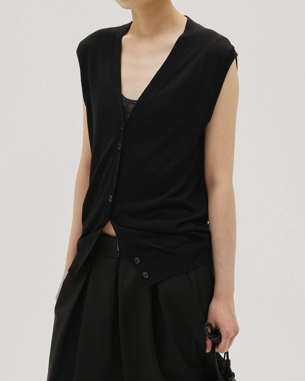 Tencelsilk Knit Vest Tencelsilk Knit Vest,テンセルシルクニットベスト,12610517,テンセルシルク,ニットベスト,ニット,ベスト,ニットトップ,todayful,トゥデイフル,lifes,吉田怜香,26ss