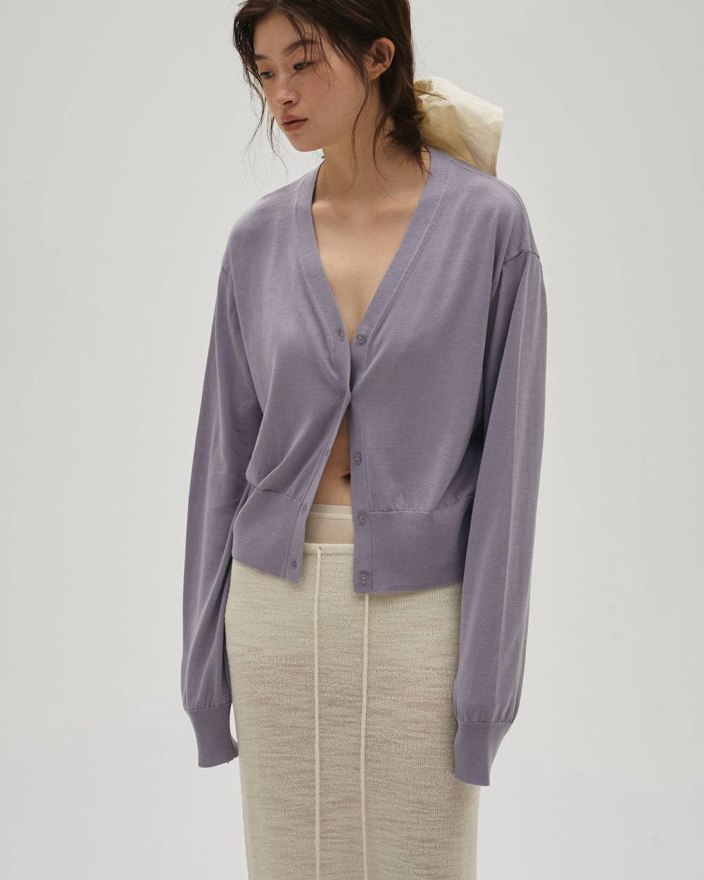 Silk Cotton Cardigan Silk Cotton Cardigan,シルクコットンカーディガン,12610521,シルクコットン,カーディガン,カーディガン,トップス,todayful,トゥデイフル,lifes,吉田怜香,26ss