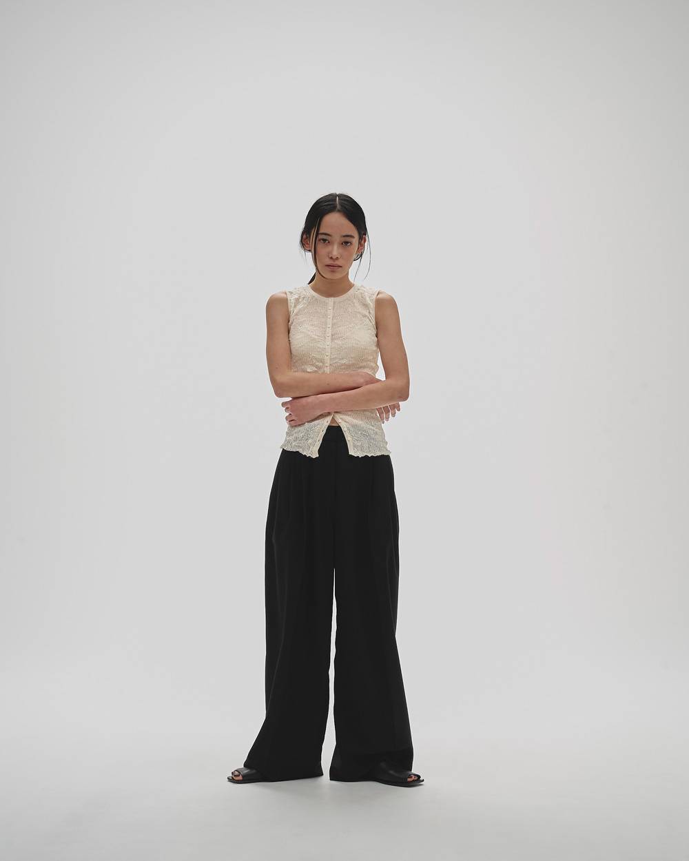 2way Sheer Knitvest 2way Sheer Knitvest,2way シアーニットベスト,12610523,2wayトップ,シアーニット,ニットベスト,シアーベスト,カットソー,トップス,todayful,トゥデイフル,lifes,吉田怜香,26ss