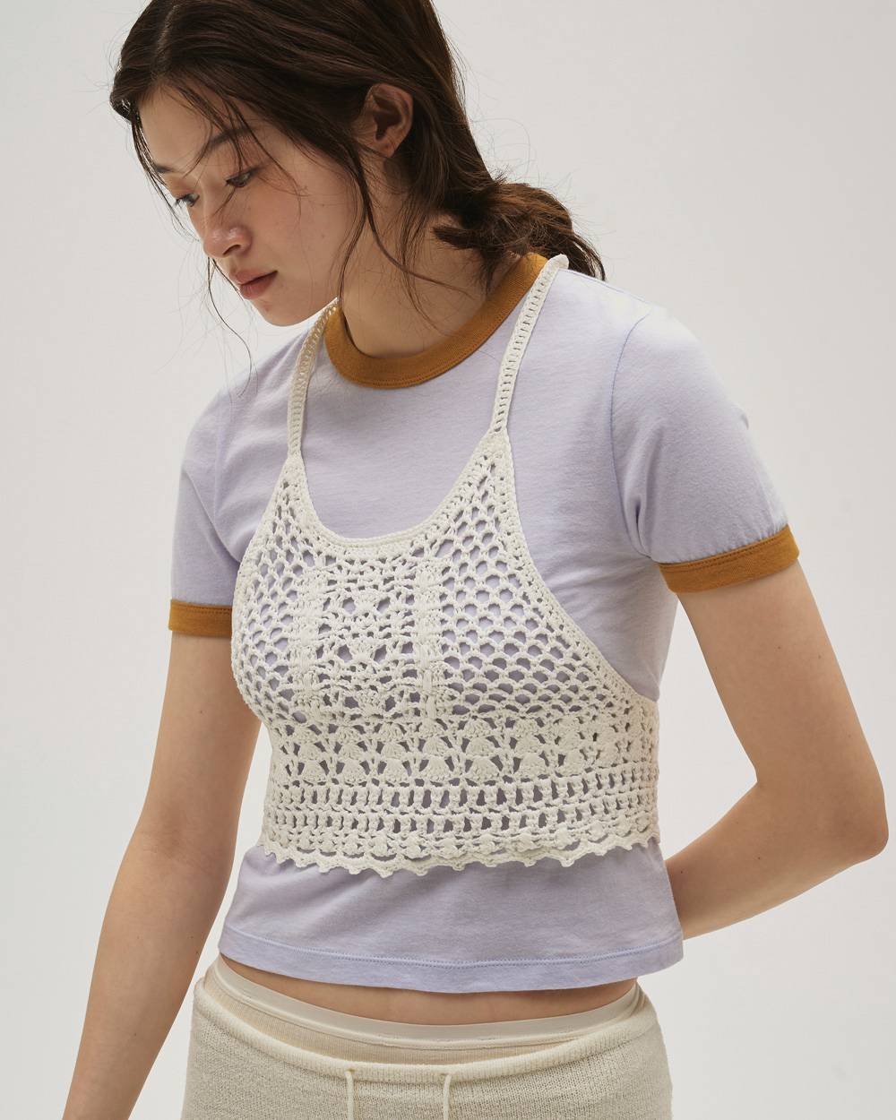Crochet Knit Bustier Crochet Knit Bustier,クロシェニットビスチェ,12610526,ニットビスチェ,クロシェ,クロッシェ,ビスチェ,todayful,トゥデイフル,lifes,吉田怜香,26ss