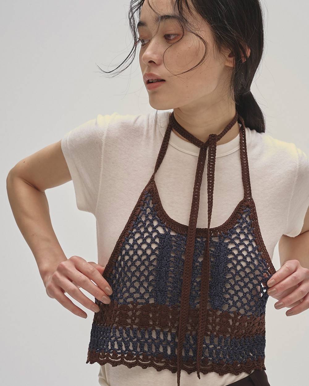 Crochet Knit Bustier Crochet Knit Bustier,クロシェニットビスチェ,12610526,ニットビスチェ,クロシェ,クロッシェ,ビスチェ,todayful,トゥデイフル,lifes,吉田怜香,26ss