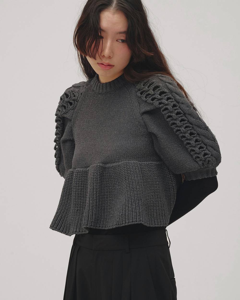 Puffsleeve Knit Tops Puffsleeve Knit Tops,パフスリーブニットトップス,12610528,パフスリーブニット,ニットトップス,ニット,パフスリーブトップス,todayful,トゥデイフル,lifes,吉田怜香,26ss