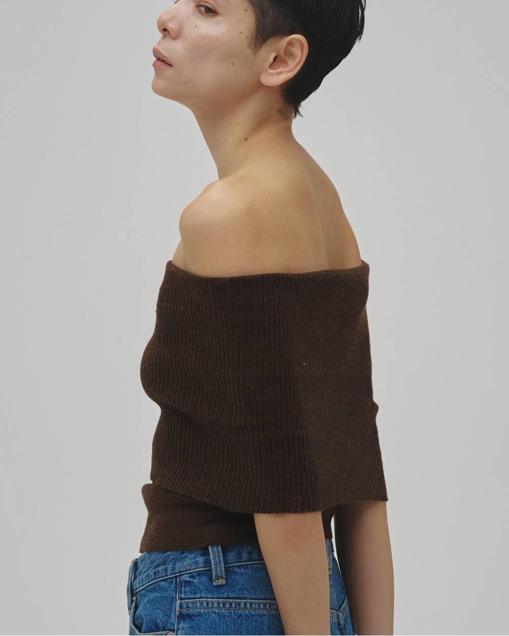 Seamless Offshoulder Knit Seamless Offshoulder Knit,シームレスオフショルダーニット,12610531,シームレス,オフショルダー,カットソー,トップ,todayful,トゥデイフル,lifes,吉田怜香,26aw