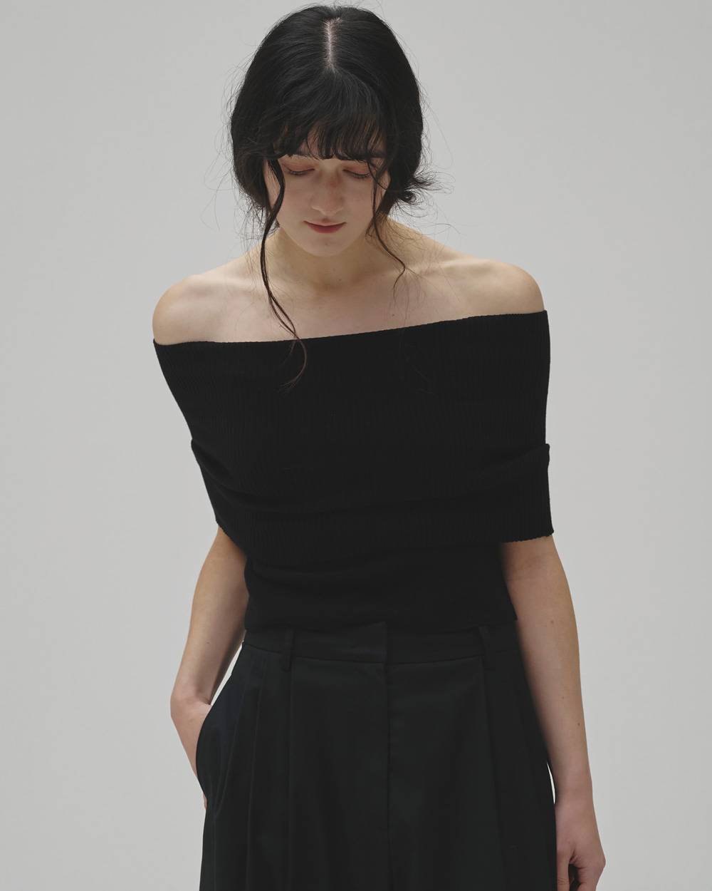 Seamless Offshoulder Knit Seamless Offshoulder Knit,シームレスオフショルダーニット,12610531,シームレス,オフショルダー,カットソー,トップ,todayful,トゥデイフル,lifes,吉田怜香,26aw