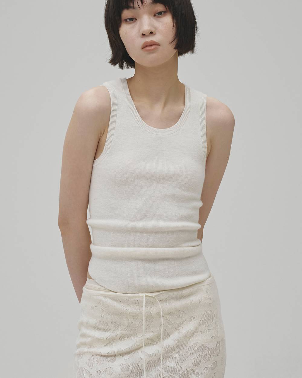 Roundhem Knit Tanktop Roundhem Knit Tanktop,ラウンドヘムニットタンクトップ,12610533,ニット,ニットタンクトップ,ラウンドヘム,カットソー,トップス,todayful,トゥデイフル,lifes,吉田怜香,26aw