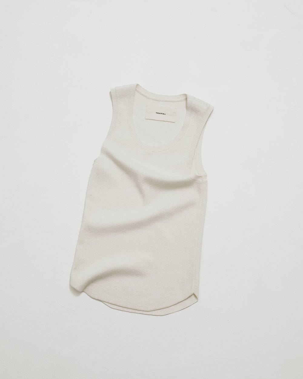 Roundhem Knit Tanktop Roundhem Knit Tanktop,ラウンドヘムニットタンクトップ,12610533,ニット,ニットタンクトップ,ラウンドヘム,カットソー,トップス,todayful,トゥデイフル,lifes,吉田怜香,26aw