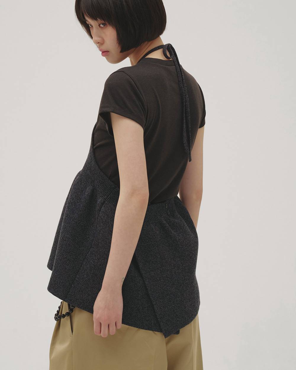 Halterneck Peplum Knit Halterneck Peplum Knit,ホルターネックペプラムニット,12610534,ニット,ホルターネック,ペプラムニット,トップ,todayful,トゥデイフル,lifes,吉田怜香,26aw