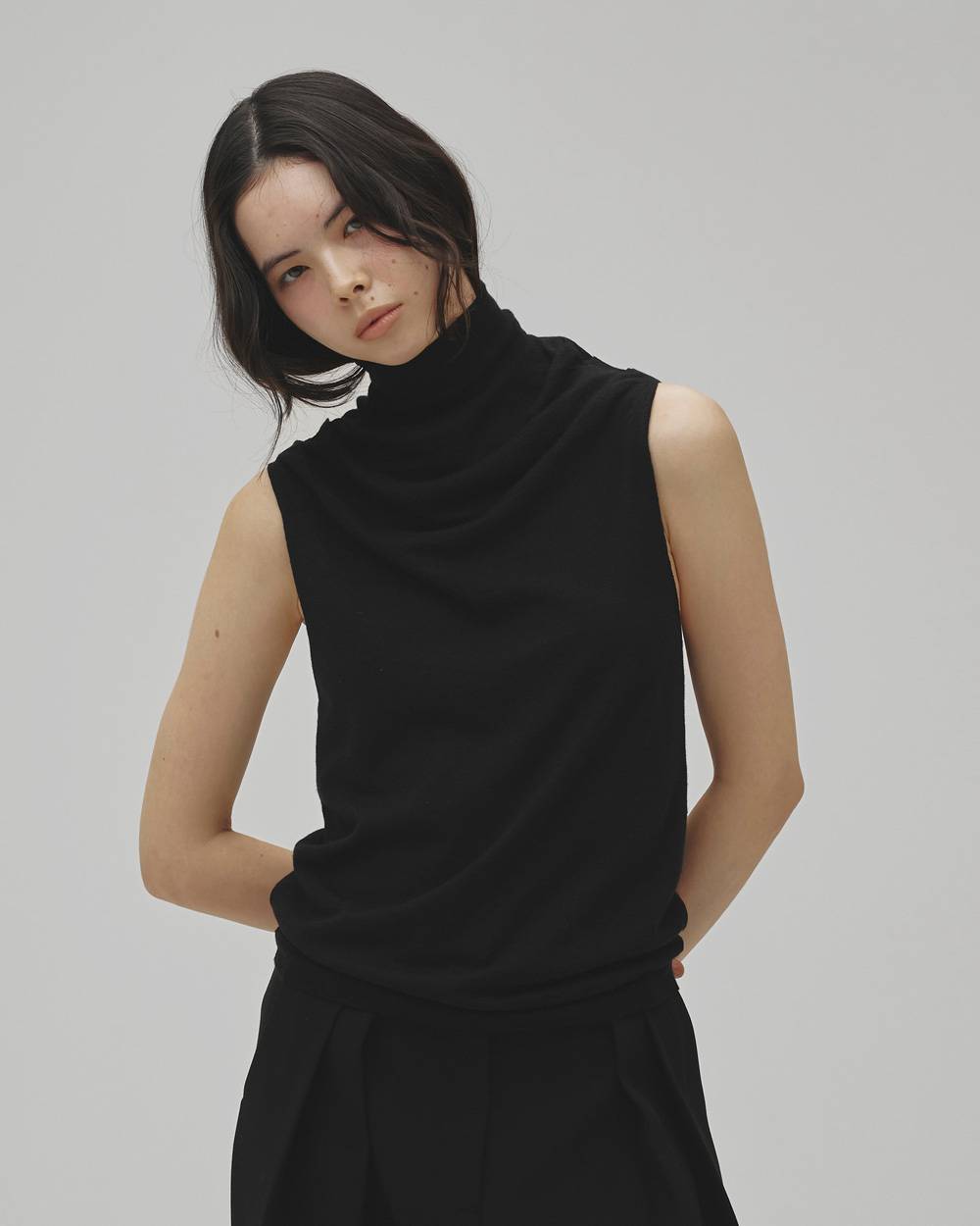 Highneck Drape Tanktop Highneck Drape Tanktopハイネックドレープタンクトップ,12610536,ドレープタンクトップ,タンクトップ,ハイネックトップ,カットソー,トップス,todayful,トゥデイフル,lifes,吉田怜香,26aw