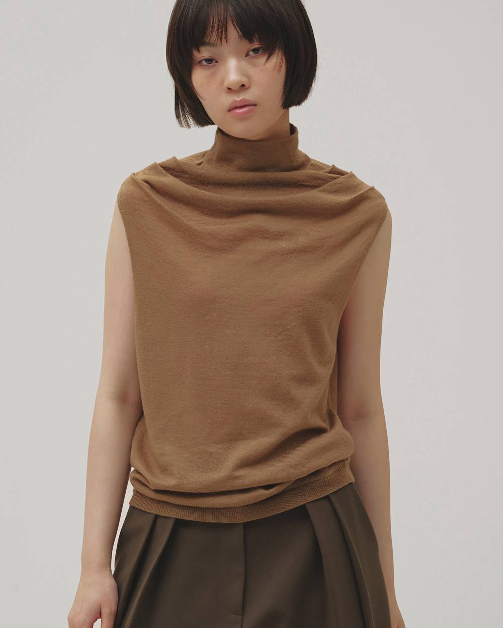 Highneck Drape Tanktop Highneck Drape Tanktopハイネックドレープタンクトップ,12610536,ドレープタンクトップ,タンクトップ,ハイネックトップ,カットソー,トップス,todayful,トゥデイフル,lifes,吉田怜香,26aw