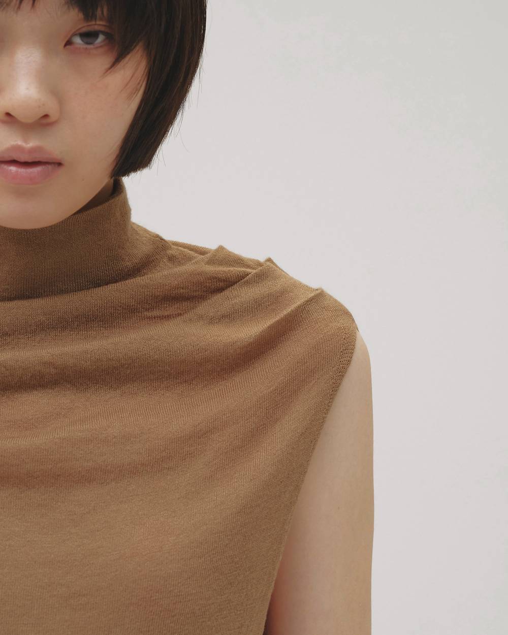 Highneck Drape Tanktop Highneck Drape Tanktopハイネックドレープタンクトップ,12610536,ドレープタンクトップ,タンクトップ,ハイネックトップ,カットソー,トップス,todayful,トゥデイフル,lifes,吉田怜香,26aw