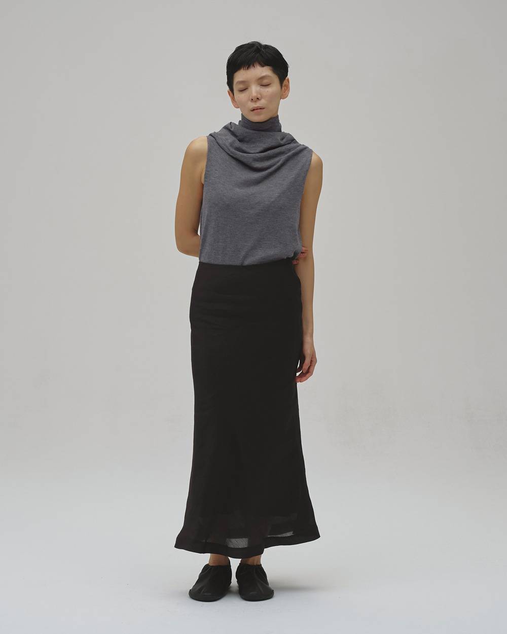Highneck Drape Tanktop Highneck Drape Tanktopハイネックドレープタンクトップ,12610536,ドレープタンクトップ,タンクトップ,ハイネックトップ,カットソー,トップス,todayful,トゥデイフル,lifes,吉田怜香,26aw
