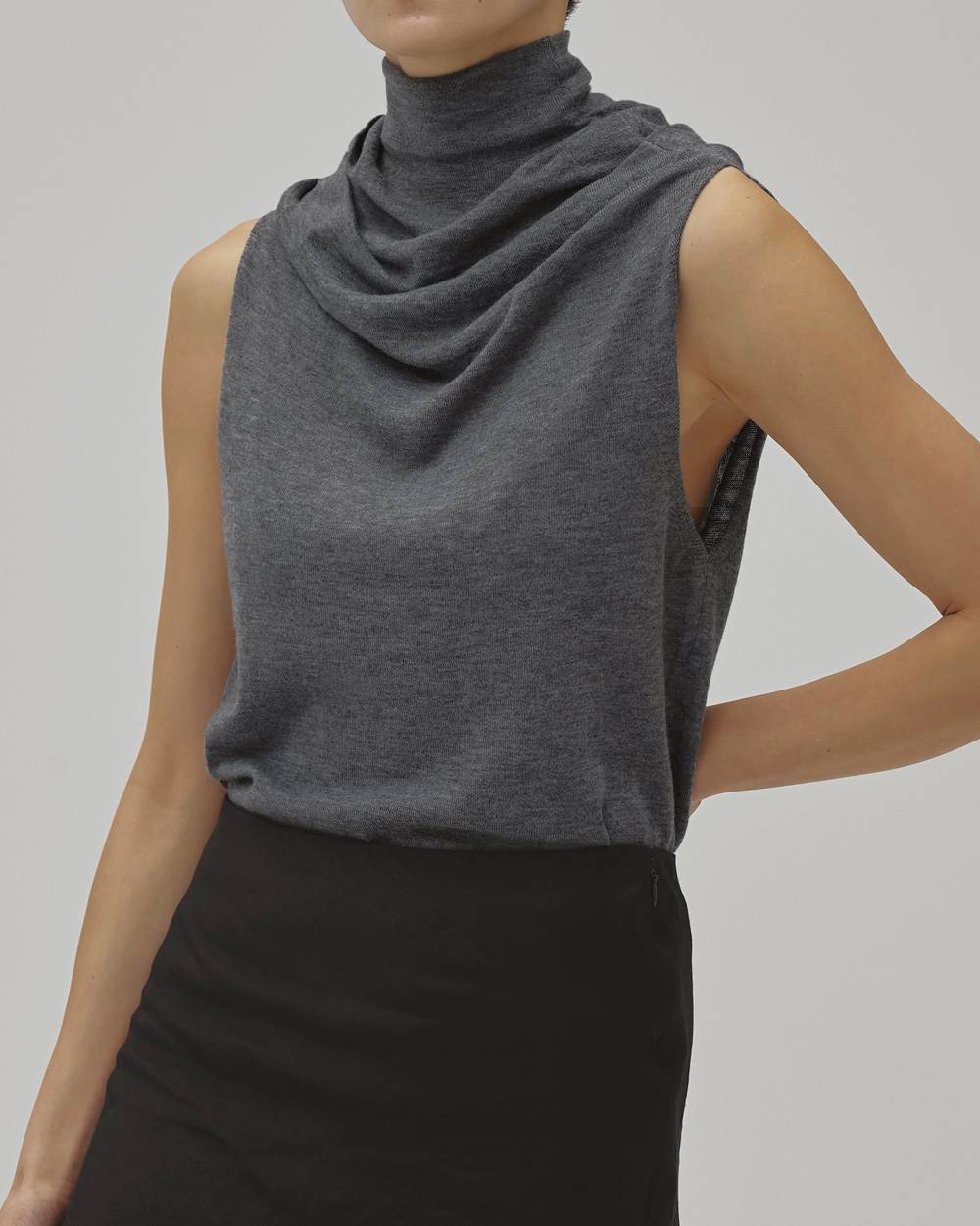 Highneck Drape Tanktop Highneck Drape Tanktopハイネックドレープタンクトップ,12610536,ドレープタンクトップ,タンクトップ,ハイネックトップ,カットソー,トップス,todayful,トゥデイフル,lifes,吉田怜香,26aw
