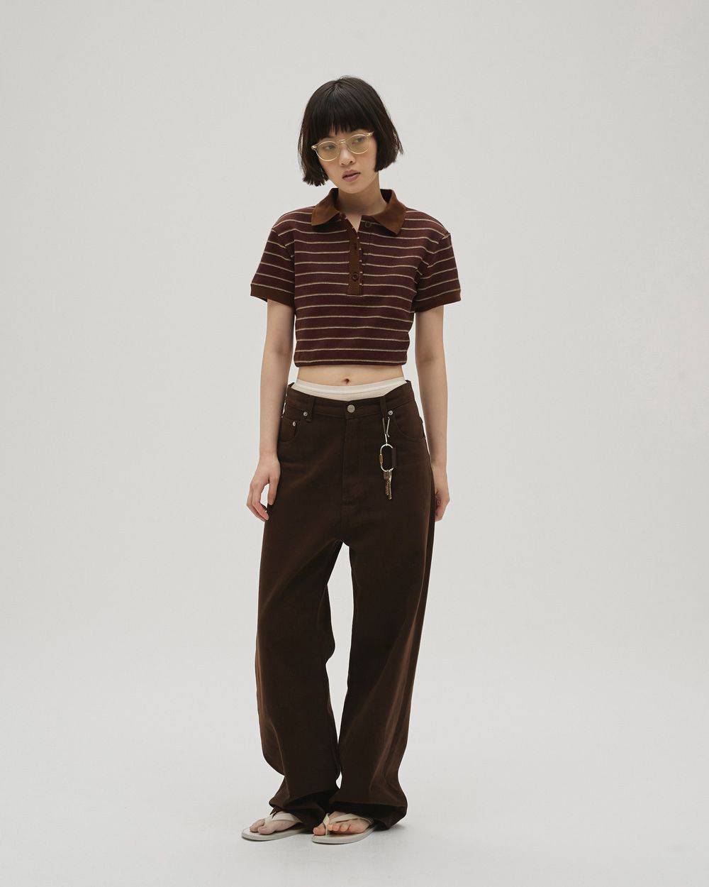 Border Polo Tops Border Polo Tops,ボーダーポロトップス,12610606,ボーダートップス,ポロトップス,トップス,カットソー,todayful,トゥデイフル,lifes,吉田怜香,26ss