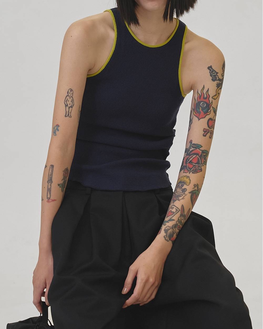 Cupin Piping Tanktop Cupin Piping Tanktop,カップインパイピングタンクトップ,12610615,カップインパイピング,タンクトップ,トップス,カップイントップ,ブラトップ,todayful,トゥデイフル,lifes,吉田怜香,26ss