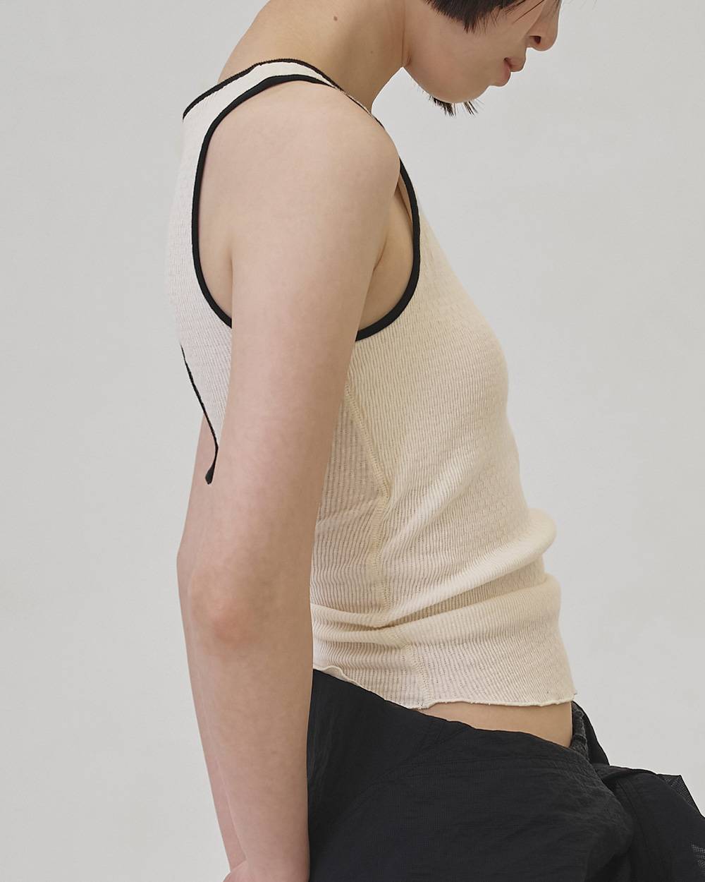 Cupin Piping Tanktop Cupin Piping Tanktop,カップインパイピングタンクトップ,12610615,カップインパイピング,タンクトップ,トップス,カップイントップ,ブラトップ,todayful,トゥデイフル,lifes,吉田怜香,26ss