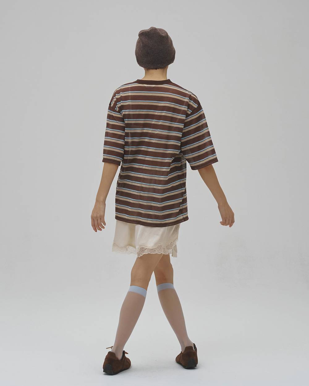 Sheer Border T-shirt Sheer Border T-shirt,シアーボーダーTシャツ,12610629,シアートップ,ボーダーTシャツ,シザーtシャツ,トップス,Tシャツ,ビッグTシャツ,todayful,トゥデイフル,lifes,吉田怜香,26aw