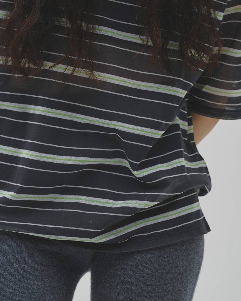 Sheer Border T-shirt Sheer Border T-shirt,シアーボーダーTシャツ,12610629,シアートップ,ボーダーTシャツ,シザーtシャツ,トップス,Tシャツ,ビッグTシャツ,todayful,トゥデイフル,lifes,吉田怜香,26aw