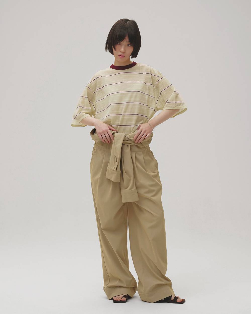 Sheer Border T-shirt Sheer Border T-shirt,シアーボーダーTシャツ,12610629,シアートップ,ボーダーTシャツ,シザーtシャツ,トップス,Tシャツ,ビッグTシャツ,todayful,トゥデイフル,lifes,吉田怜香,26aw