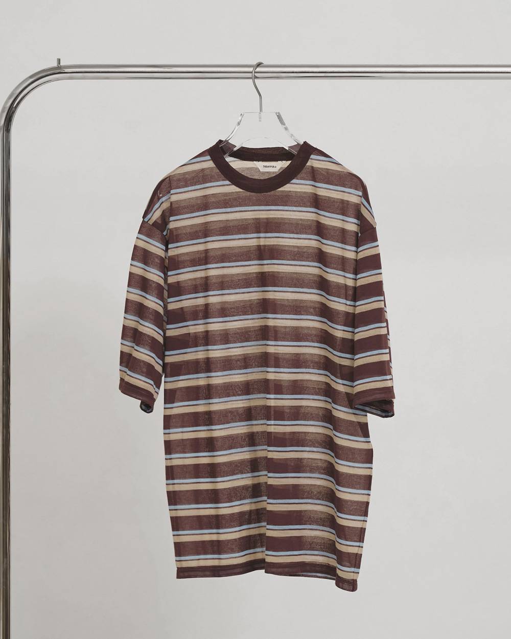 Sheer Border T-shirt Sheer Border T-shirt,シアーボーダーTシャツ,12610629,シアートップ,ボーダーTシャツ,シザーtシャツ,トップス,Tシャツ,ビッグTシャツ,todayful,トゥデイフル,lifes,吉田怜香,26aw