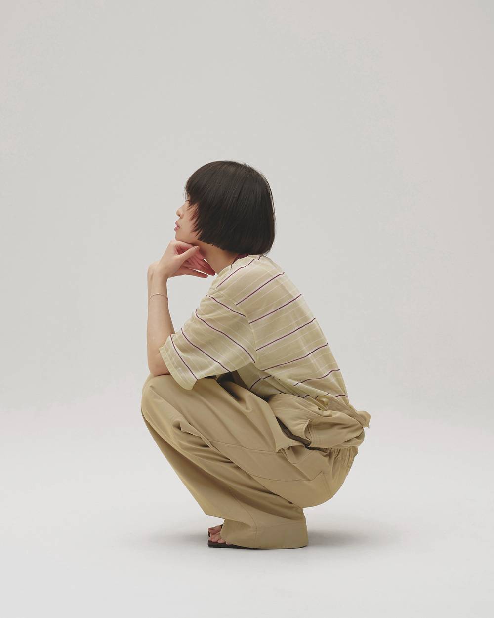 Sheer Border T-shirt Sheer Border T-shirt,シアーボーダーTシャツ,12610629,シアートップ,ボーダーTシャツ,シザーtシャツ,トップス,Tシャツ,ビッグTシャツ,todayful,トゥデイフル,lifes,吉田怜香,26aw