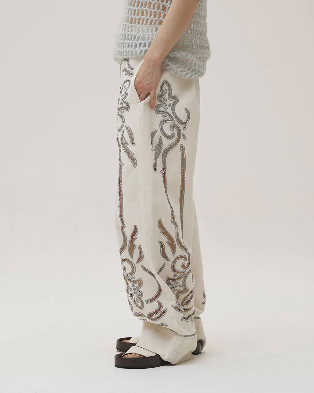 Cut Lace Twill Pants Cut Lace Twill Pants,カットレースツイルパンツ,12610701,カットレースパンツ,パンツ,ボトムス,セットアップ,todayful,トゥデイフル,lifes,吉田怜香,26aw