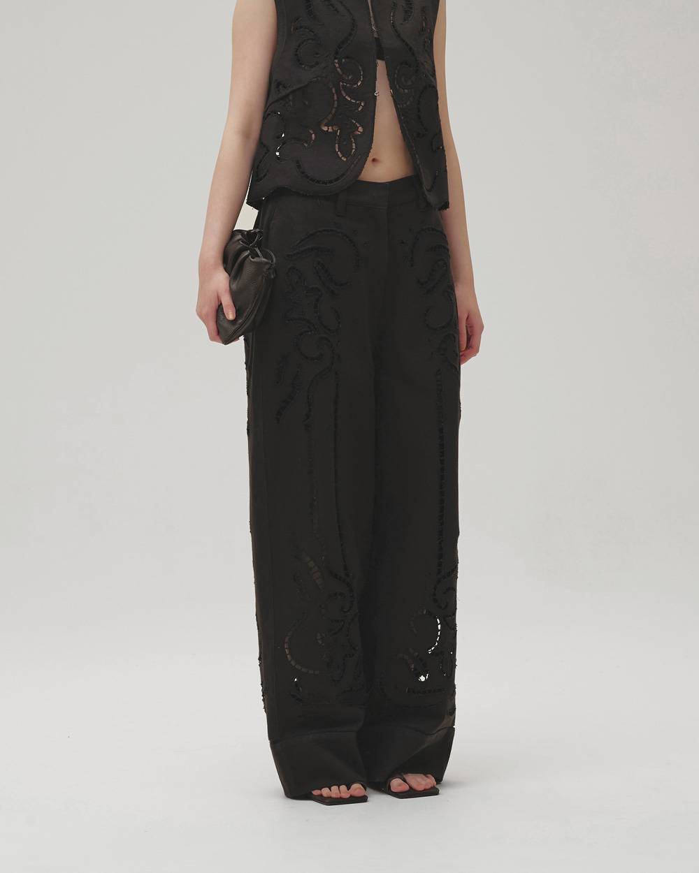 Cut Lace Twill Pants Cut Lace Twill Pants,カットレースツイルパンツ,12610701,カットレースパンツ,パンツ,ボトムス,セットアップ,todayful,トゥデイフル,lifes,吉田怜香,26aw