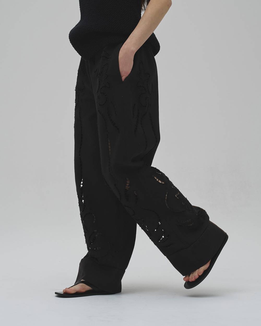 Cut Lace Twill Pants Cut Lace Twill Pants,カットレースツイルパンツ,12610701,カットレースパンツ,パンツ,ボトムス,セットアップ,todayful,トゥデイフル,lifes,吉田怜香,26aw