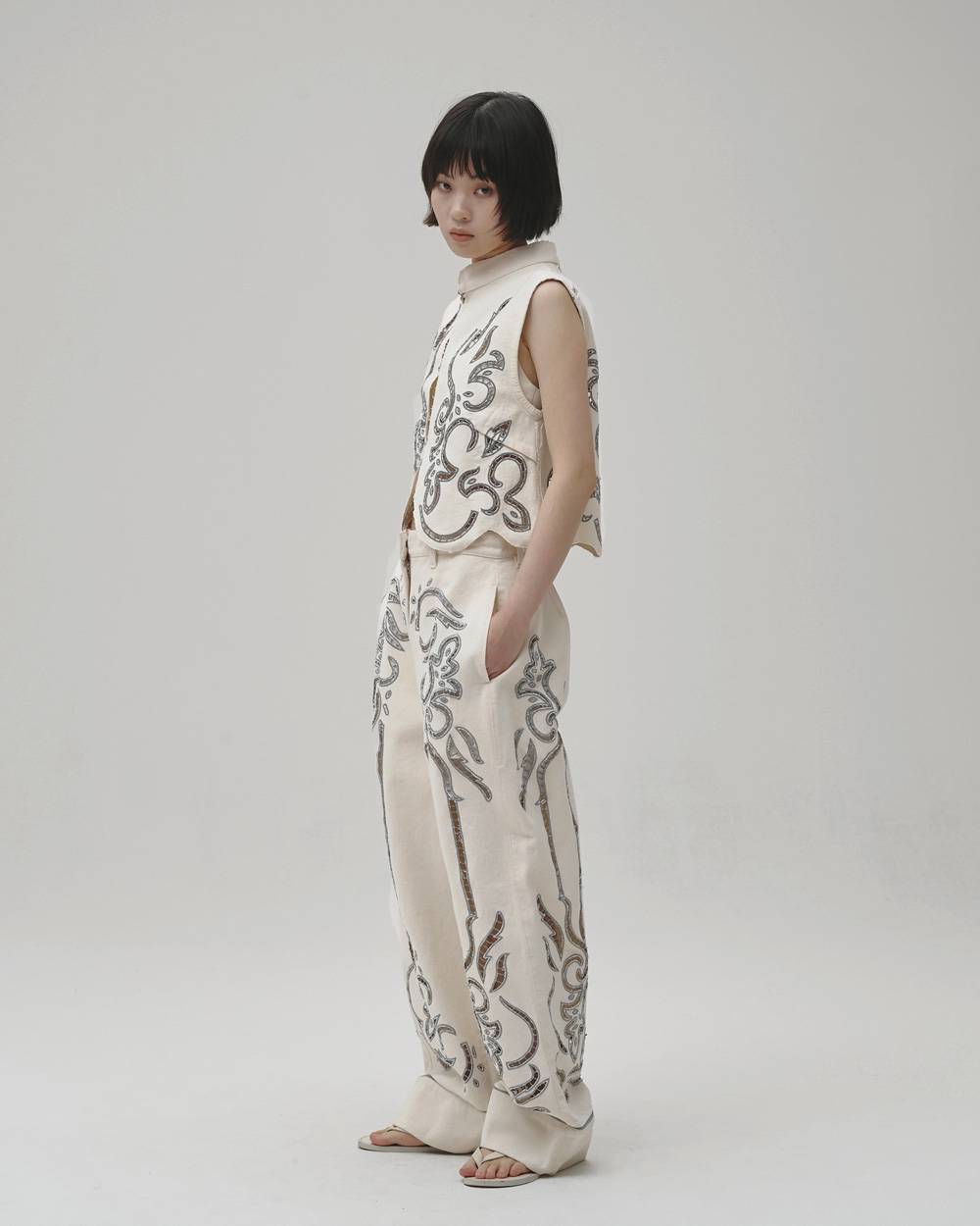 Cut Lace Twill Pants Cut Lace Twill Pants,カットレースツイルパンツ,12610701,カットレースパンツ,パンツ,ボトムス,セットアップ,todayful,トゥデイフル,lifes,吉田怜香,26aw