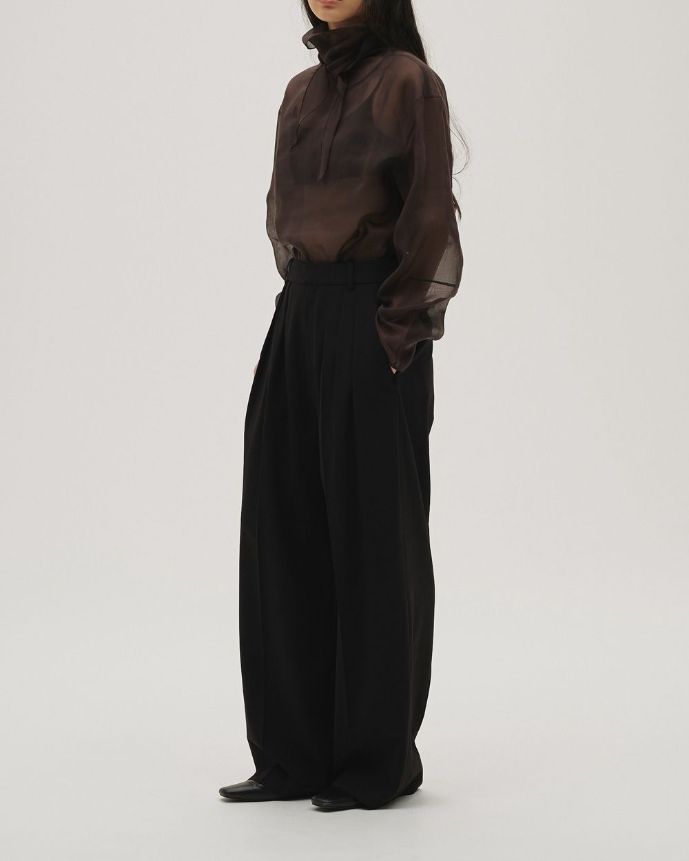 Dry Touch Tuck Trousers Dry Touch Tuck Trousers,ドライタッチタックトラウザーズ,12610705,パンツ,ボトムス,トラウザーズ,ドライタッチトラウザーズ,タックトラウザーズ,todayful,トゥデイフル,lifes,吉田怜香,26ss