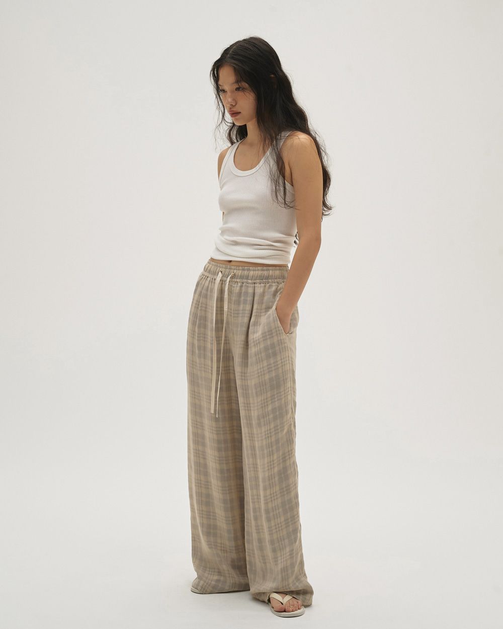 パンツ TODAYFUL Checkjacquard Tuck Trousers 36 TODAYFUL（トゥデイフル）の「Checkjacquard Tuck Trousers