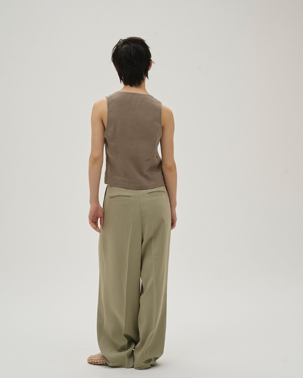 Tuck Wide Trousers Tuck Wide Trousers,タックワイドトラウザーズ,12610714,パンツ,ボトムス,トラウザーズ,ワイドパンツ,タックパンツ,todayful,トゥデイフル,lifes,吉田怜香,26ss