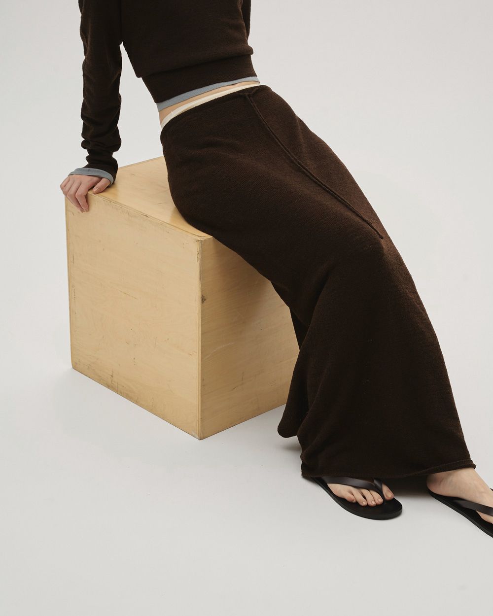 Miniboucle Knit Skirt Miniboucle Knit Skirt,ミニバックルニットスカート,12610806,スカート,ニットスカート,ロングスカート,ボトムス,ミニバックルスカート,todayful,トゥデイフル,lifes,吉田怜香,26ss