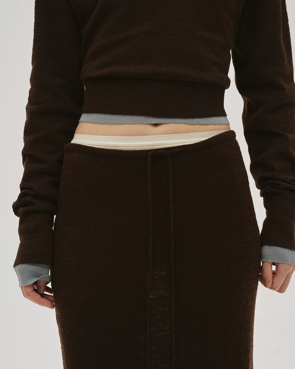 Miniboucle Knit Skirt Miniboucle Knit Skirt,ミニバックルニットスカート,12610806,スカート,ニットスカート,ロングスカート,ボトムス,ミニバックルスカート,todayful,トゥデイフル,lifes,吉田怜香,26ss