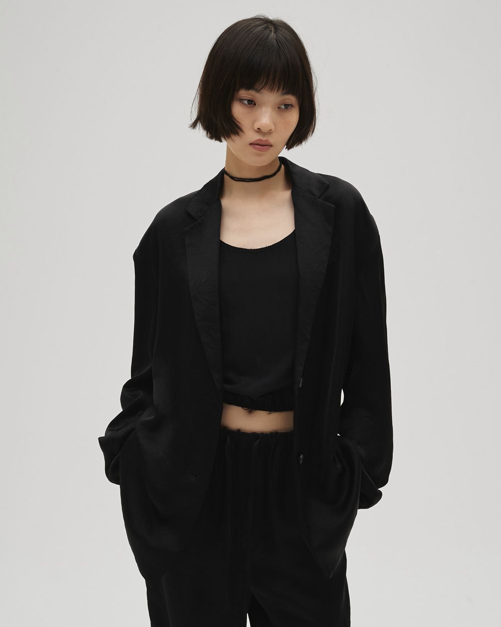 Silk Cord Choker Silk Cord Choker,シルクコードチョーカー,2610903,チョーカー,コードチョーカー,シルクチョーカー,アクセサリー,ネックレス,todayful,トゥデイフル,lifes,吉田怜香,26ss