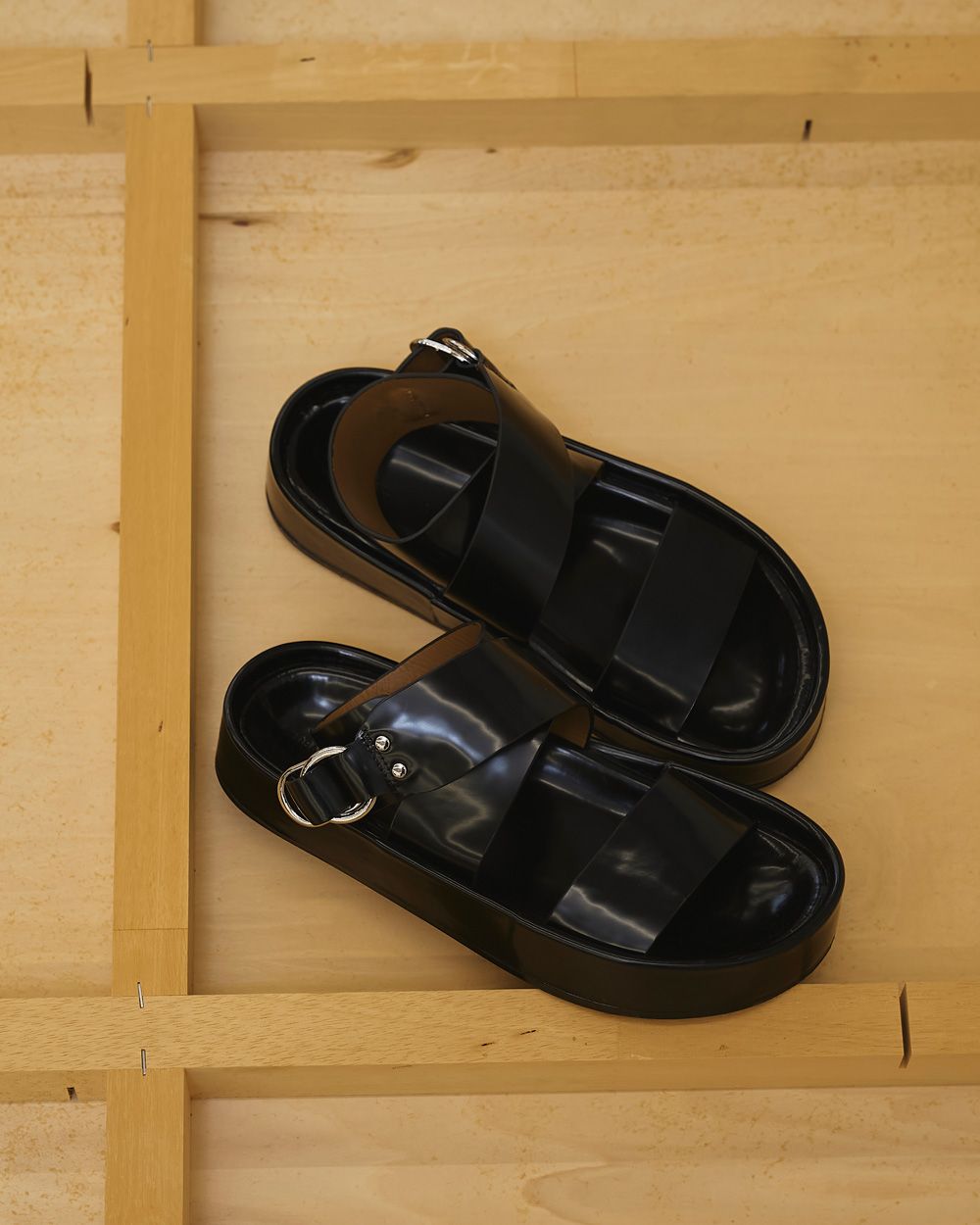 あんちゃんトゥデイフルLeatherBelt Sandalsblack38 あんちゃんトゥデイフルLeatherBelt Sandalsblack38 あんちゃん