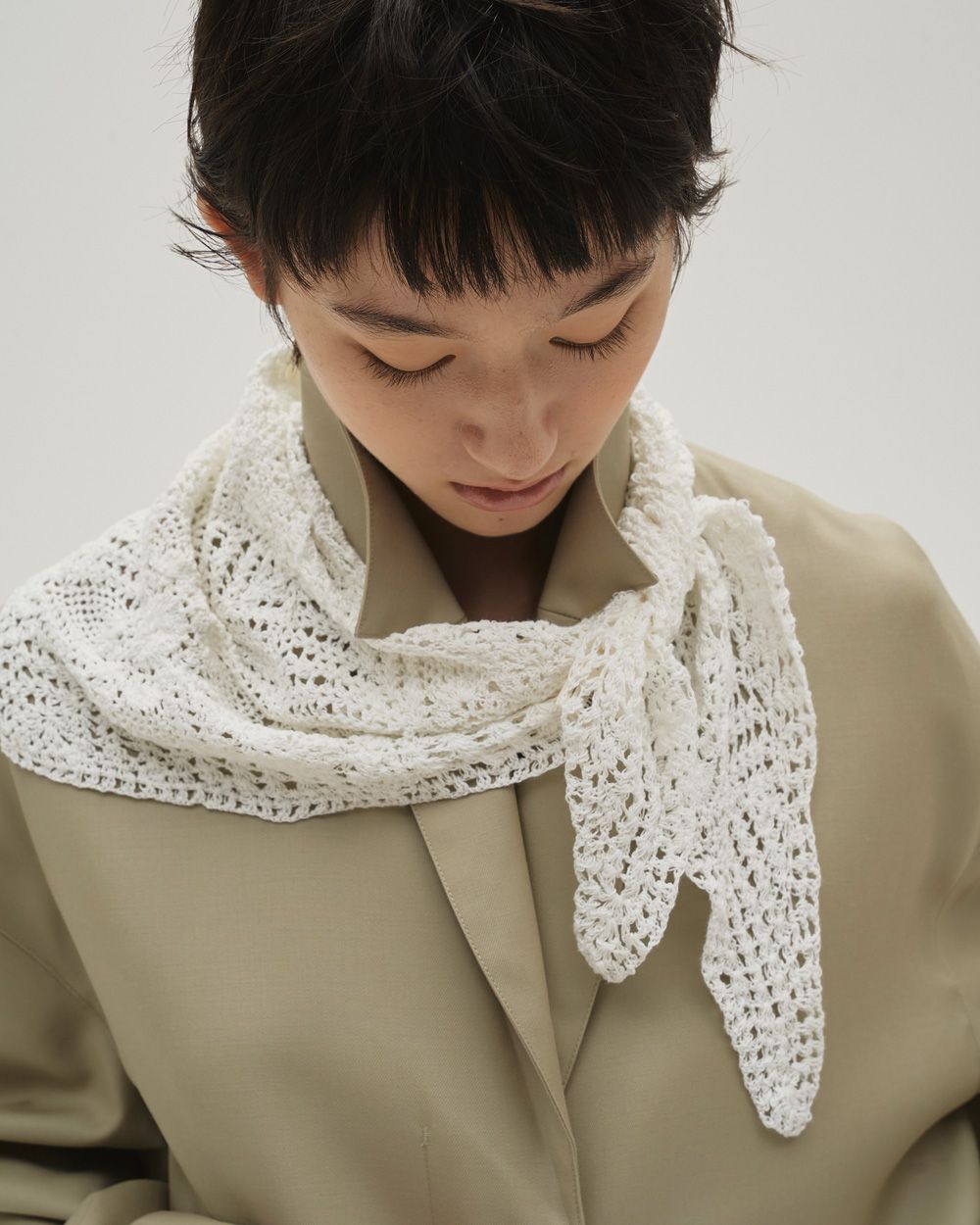 Crochet Lace Scarf Crochet Lace Scarf,クロシェットレーススカーフ,12611014,クロシェットスカーフ,レーススカーフ,スカーフ,アクセサリー,todayful,トゥデイフル,lifes,吉田怜香,26ss